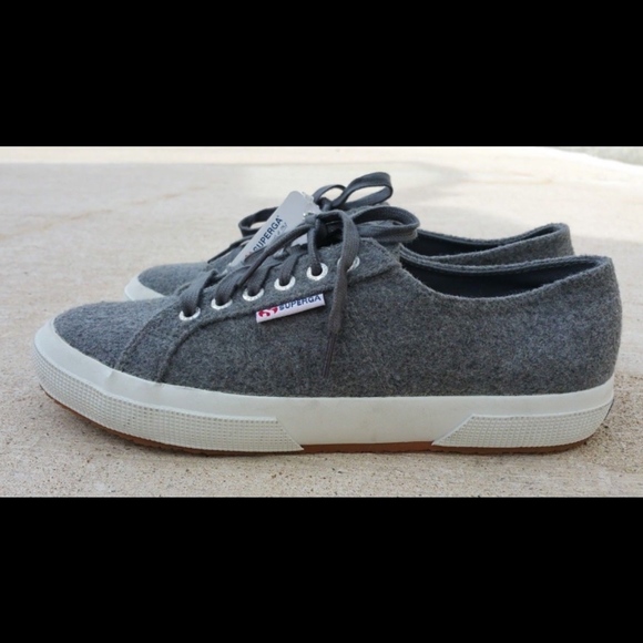 grey wool superga